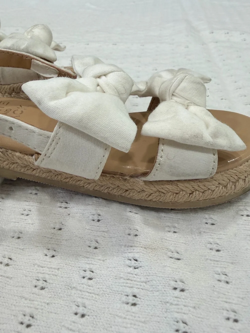 Janie and Jack Bow Espadrille Sandal Sandals